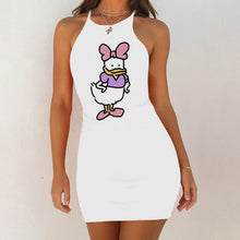 Load image into Gallery viewer, Cartoon Mouse Print Night Dress 2020 New Women Nightgown Slim Pack Hip Sleeveless Sleepshirts Nightdress Sexy Nightie Sleepwear
