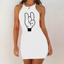 Load image into Gallery viewer, Cartoon Mouse Print Night Dress 2020 New Women Nightgown Slim Pack Hip Sleeveless Sleepshirts Nightdress Sexy Nightie Sleepwear

