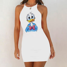 Load image into Gallery viewer, Cartoon Mouse Print Night Dress 2020 New Women Nightgown Slim Pack Hip Sleeveless Sleepshirts Nightdress Sexy Nightie Sleepwear
