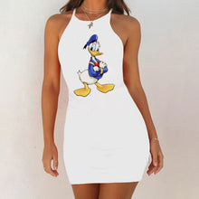 Load image into Gallery viewer, Cartoon Mouse Print Night Dress 2020 New Women Nightgown Slim Pack Hip Sleeveless Sleepshirts Nightdress Sexy Nightie Sleepwear
