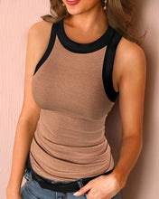 Load image into Gallery viewer, Solid Round Neck Ribbed Tank Top Camisole
