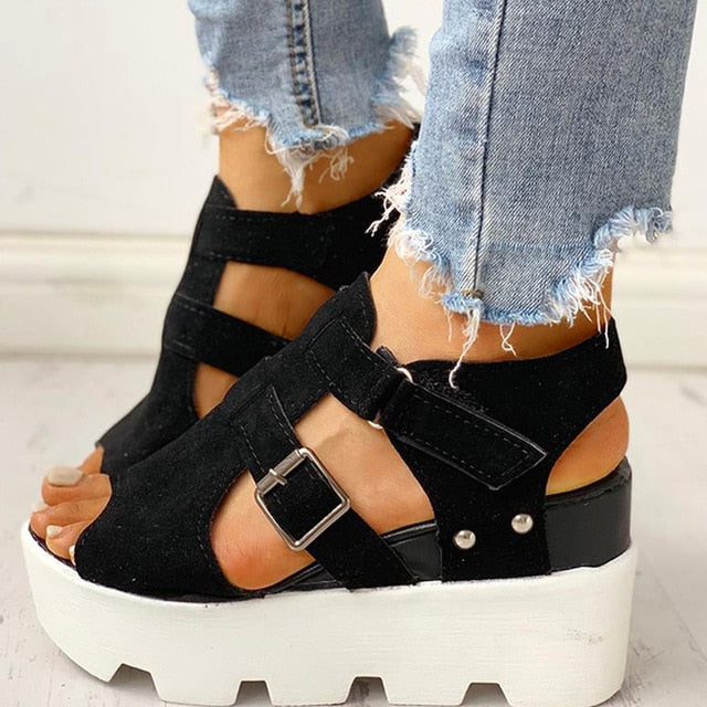 SARAIRIS 2020 Fashion Summer Platform Wedge High Heels Casual Comfortable Light Leisure Shoes Woman Sandals Women Shoes Female
