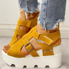 Load image into Gallery viewer, SARAIRIS 2020 Fashion Summer Platform Wedge High Heels Casual Comfortable Light Leisure Shoes Woman Sandals Women Shoes Female
