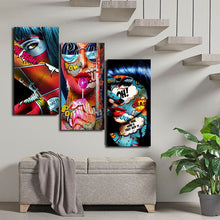 Load image into Gallery viewer, Graffiti Women Portrait Oil Painting Poster
