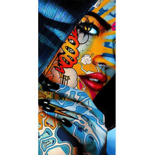Load image into Gallery viewer, Graffiti Women Portrait Oil Painting Poster
