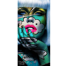Load image into Gallery viewer, Graffiti Women Portrait Oil Painting Poster
