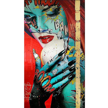 Load image into Gallery viewer, Graffiti Women Portrait Oil Painting Poster
