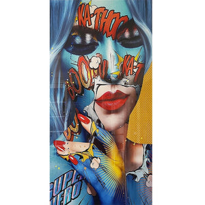 Graffiti Women Portrait Oil Painting Poster