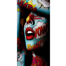 Load image into Gallery viewer, Graffiti Women Portrait Oil Painting Poster
