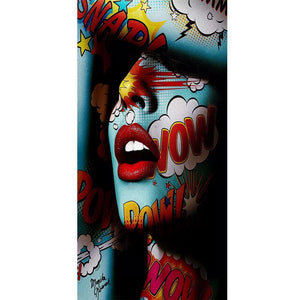 Graffiti Women Portrait Oil Painting Poster