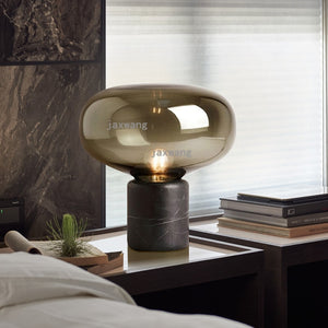 Bedroom Marble Glass Desk Lamp