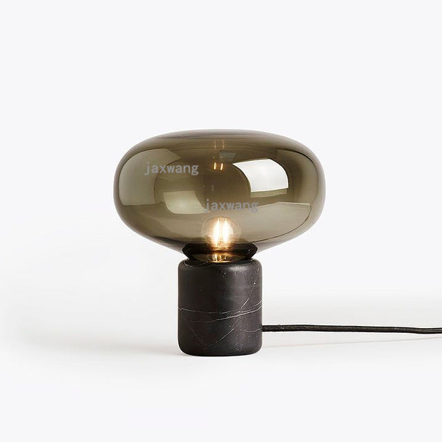 Bedroom Marble Glass Desk Lamp