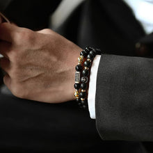Load image into Gallery viewer, 2pcs/ Set Matte Lava Stone Bead Bracelet For Men Jewelry Gift
