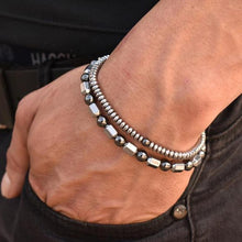 Load image into Gallery viewer, 2pcs/ Set Matte Lava Stone Bead Bracelet For Men Jewelry Gift
