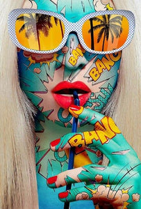 Abstract Graffiti Art Girls Prints
