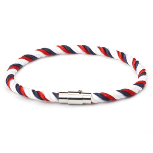 New Fashion Rope Bracelet Men Women Copper Magnetic Clasp Male Bracelets Bangles Jewelry Summer Style Couple Bracelets SL021