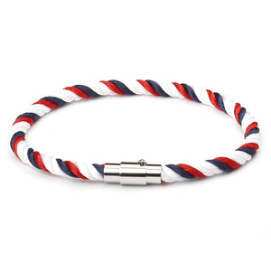New Fashion Rope Bracelet Men Women Copper Magnetic Clasp Male Bracelets Bangles Jewelry Summer Style Couple Bracelets SL021