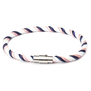 New Fashion Rope Bracelet Men Women Copper Magnetic Clasp Male Bracelets Bangles Jewelry Summer Style Couple Bracelets SL021