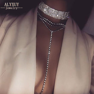 Multiple layers choker necklace