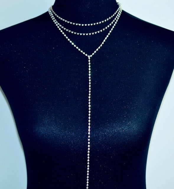 Multiple layers choker necklace