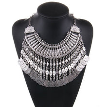 Load image into Gallery viewer, Collar Coin Necklace &amp; Pendant Vintage Crystal
