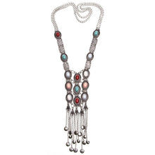 Load image into Gallery viewer, Collar Coin Necklace &amp; Pendant Vintage Crystal
