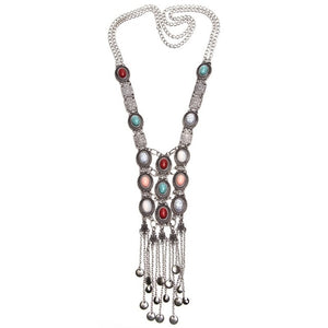 Collar Coin Necklace & Pendant Vintage Crystal