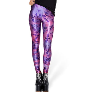 4XL 2018 Women Galaxy Leggings Animal Donald Duck Cartoon Characters Mermaid Printed Leggings Pants Black Milk Leggins G L-1467