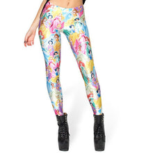 Load image into Gallery viewer, 4XL 2018 Women Galaxy Leggings Animal Donald Duck Cartoon Characters Mermaid Printed Leggings Pants Black Milk Leggins G L-1467
