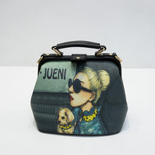 Load image into Gallery viewer, Luxury Handbags Women Bags Designer Leather Fashion Shoulder Bags Cartoon Pattern Small Crossbody Messenger Doctor Bags Female
