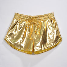 Load image into Gallery viewer, Shiny Metallic Hot Shorts

