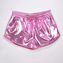 Load image into Gallery viewer, Shiny Metallic Hot Shorts
