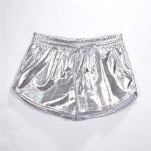 Load image into Gallery viewer, Shiny Metallic Hot Shorts

