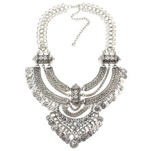 Load image into Gallery viewer, Collar Coin Necklace &amp; Pendant Vintage Crystal
