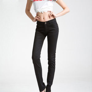 Slim waist jeans skinny low rise