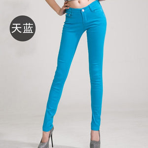 Slim waist jeans skinny low rise